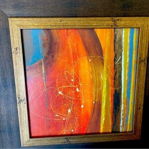 Colorful art 21.5 inches square with frame